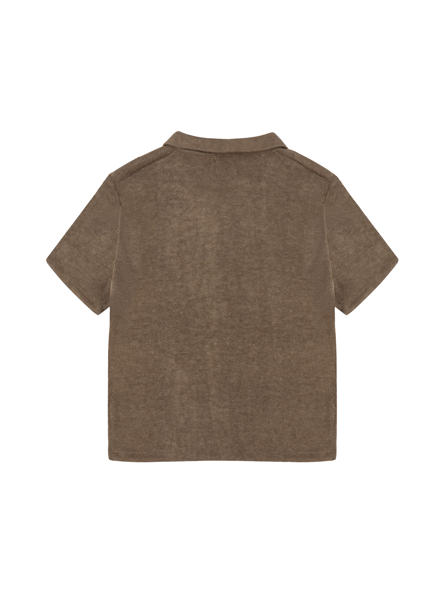 Espresso Terry Button Up