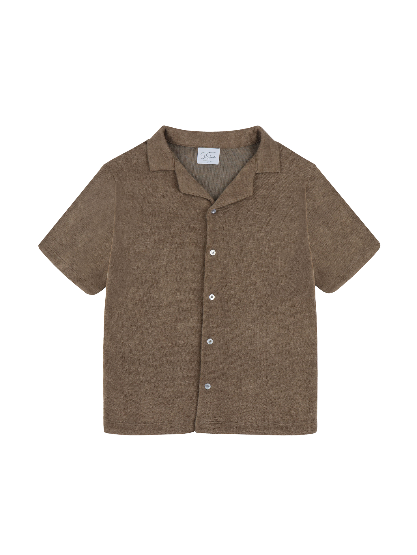 Espresso Terry Button Up